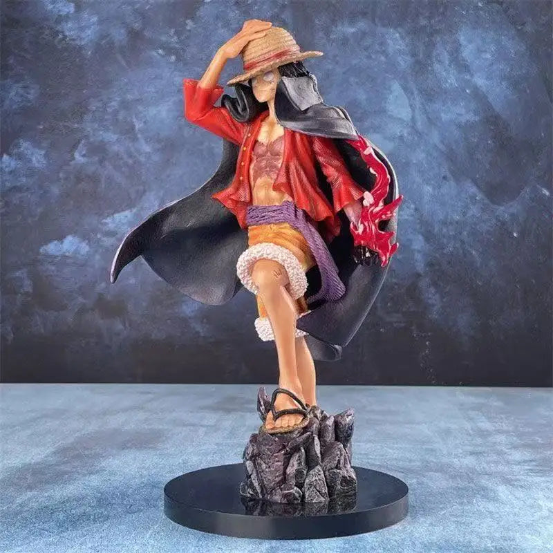 25cm One Piece Anime Figurine - LX MAX Monkey D. Luffy Emperor Statue PVC Model Collectible Ornament Toy for Boys