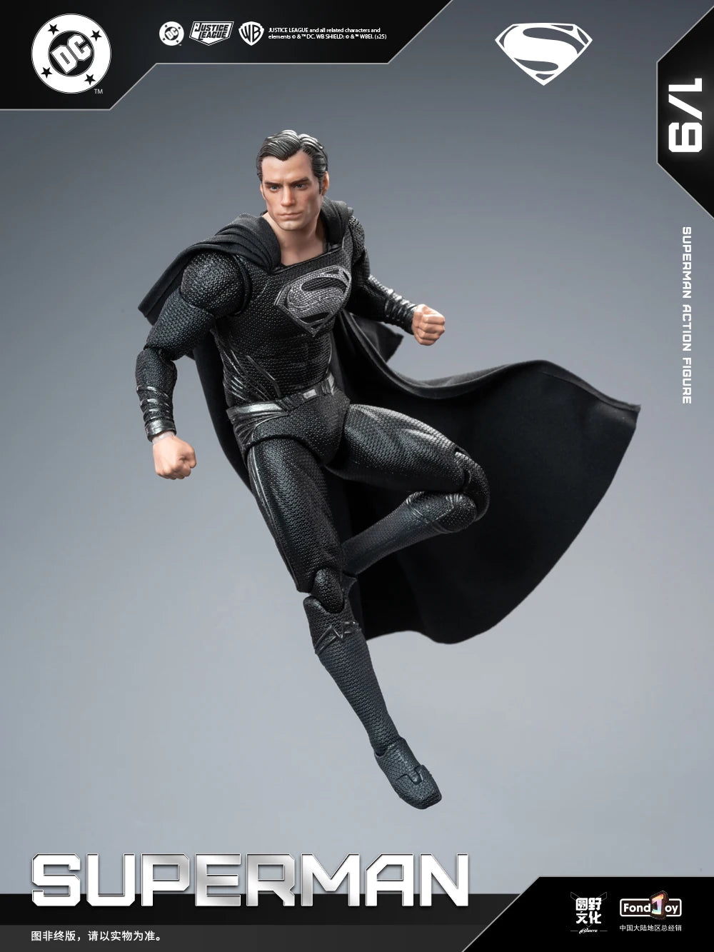 Original Fondjoy David Corenswet Superman Action Figure 1/9 New SupermanFigure PVC Joint Movable Collection Model Toys Gift