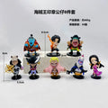 One Piece 8 mini stamps cartoon characters PVC collection seal ornaments gifts