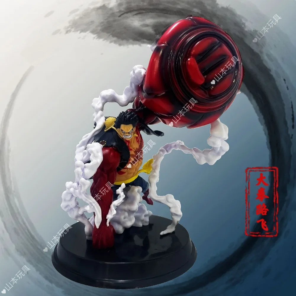 One Piece's hand and the country's fourth gear Lufei Ape King gun fist Meng Qi D Road Feinika hand GK model desktop ornaments