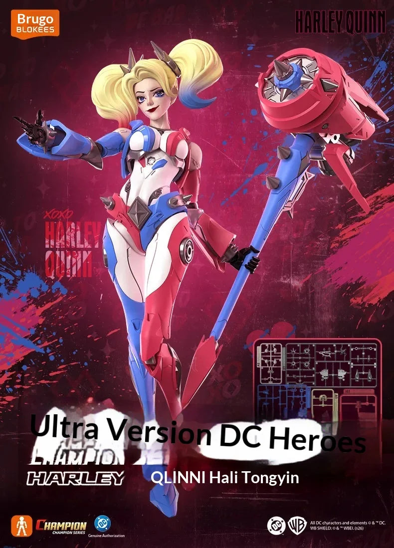 New Hot Blokees Dc Comics Nightwing Harley Quinn Figure Model Kit Buildable Toys Anime Collectible Figure Gift For Boys Girls