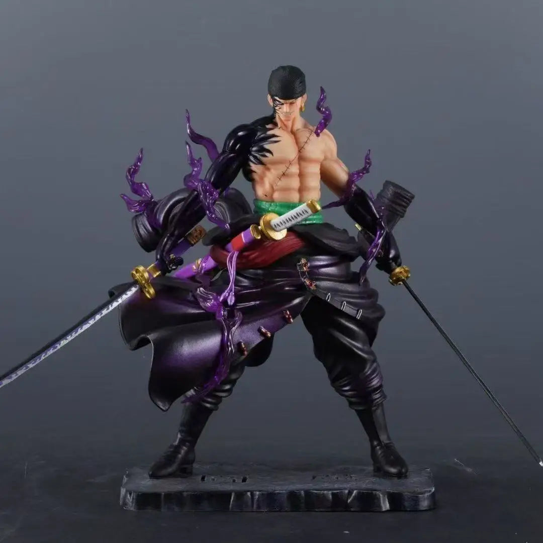 In Stock 25cm Anime One Piece Zoro Figures Sky Painting Roronoa Zoro Action Figures PVC Collection Model Toys Birthday Gifts