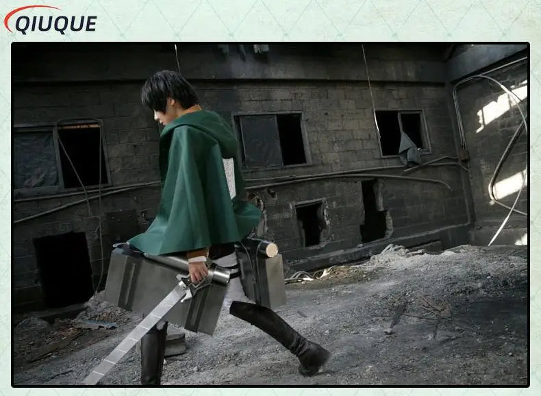 Eren Mikasa Cosplay Costume Anime Cloak Shingeki no Kyojin Scout Legion Printing Cape Jiyuu no Tsubasa