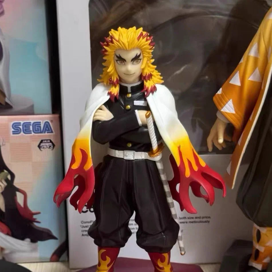 15cm Anime Demon Slayer Figure Doll Toy Nezuko Tanjirou Zenitsu Inosuke Kyoujurou Shinobu Giyuu Qposket Model Toy Kids Xmas Gif