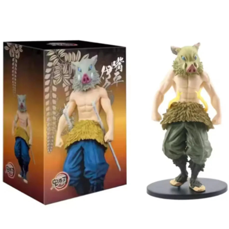 Demon Slayer Kimetsu no Yaiba Figure Kamado Tanjirou Agatsuma Zenitsu Nezuko PVC Model Toys Anime Character Warrior Figure
