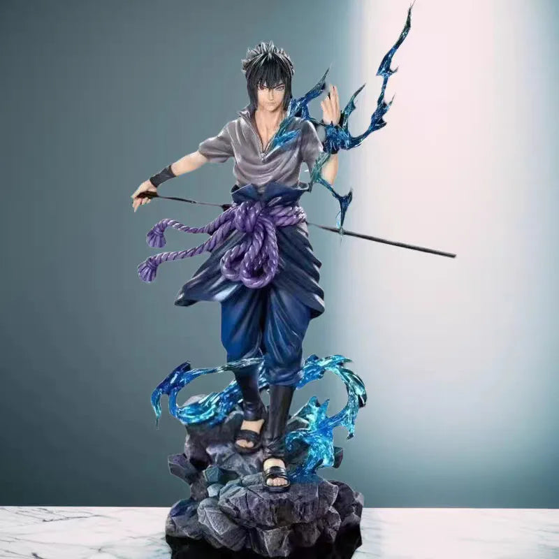 HOT S 23cm Naruto Anime Figure Uzumaki Naruto Uchiha Sasuke Action Model Pvc Statue Desktop Ornament Collection Toys Gift