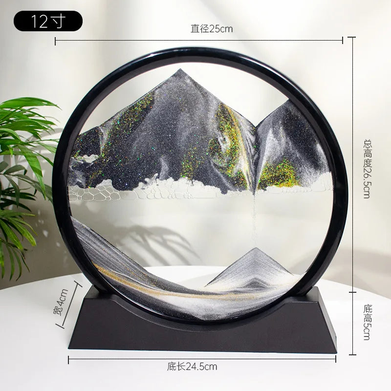 3d Quicksand Painting Desktop Ornaments Home Living Room Decoration Ecological Quicksand Painting Craft Decorations