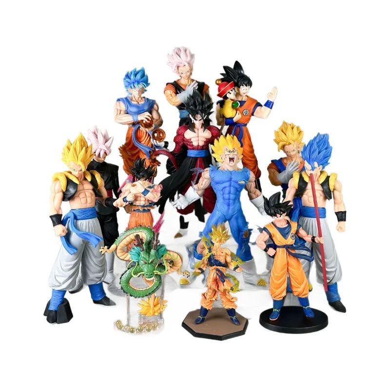 Dragon Ball Z Anime Action Figures Son Goku Majin Buu Vegeta Frieza Broli Cell PVC Cartoon Model Dolls