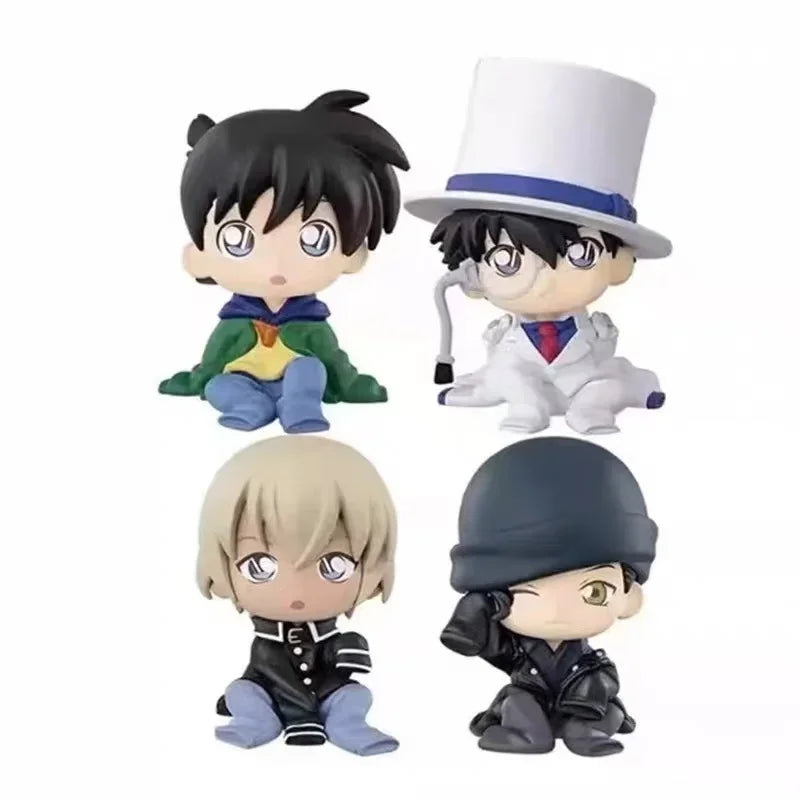 Detective Conan Sitting Pose Series Gashapon Shuichi Akai Subaru Okiya Ran Mouri Action Figure Model Toy