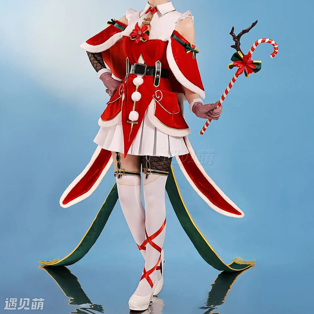 Rem Ram Christmas Dress Emilia Cosplay Costume Anime Re:ZERO - Starting Life in Another World  Dress for Women Halloween Suits