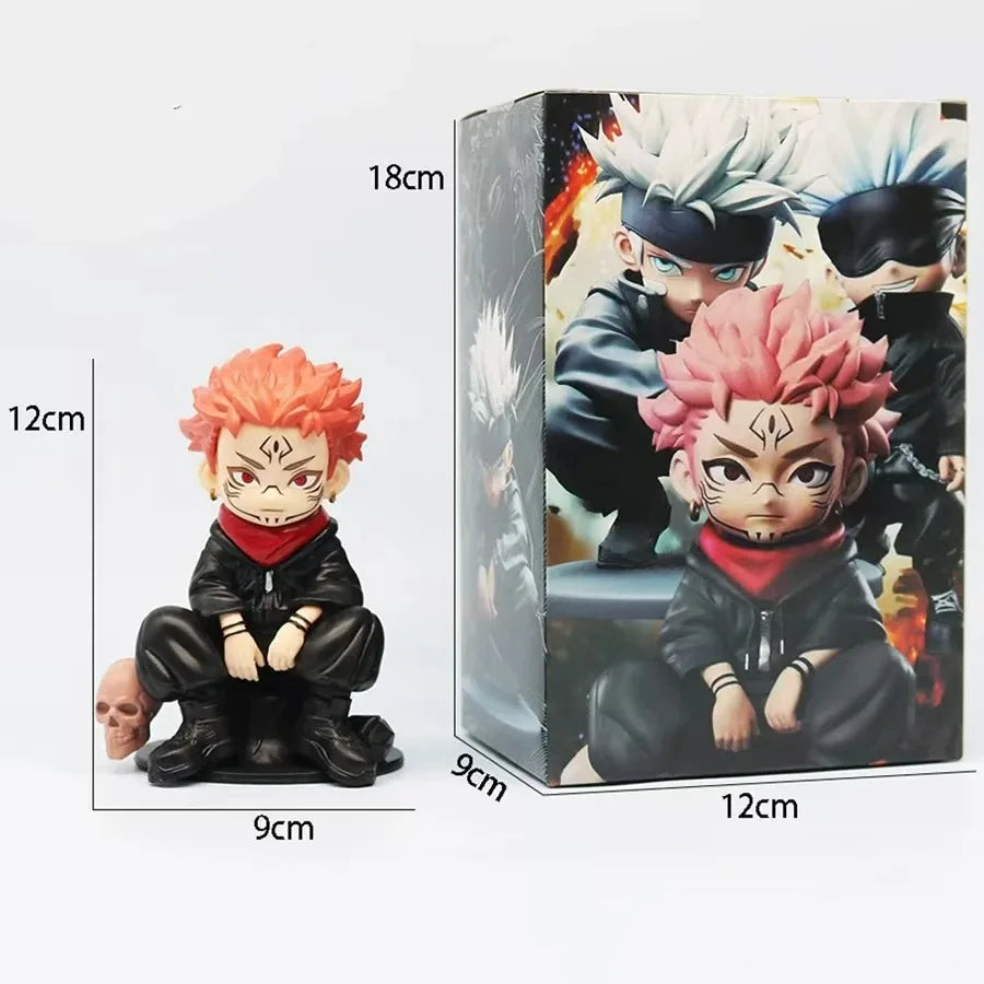 HOT | Jujutsu Kaisen Standing & Squatting Figures | Satoru Gojo / Yuji Itadori | Anime Merch & Otaku Collectibles | Cute Desktop