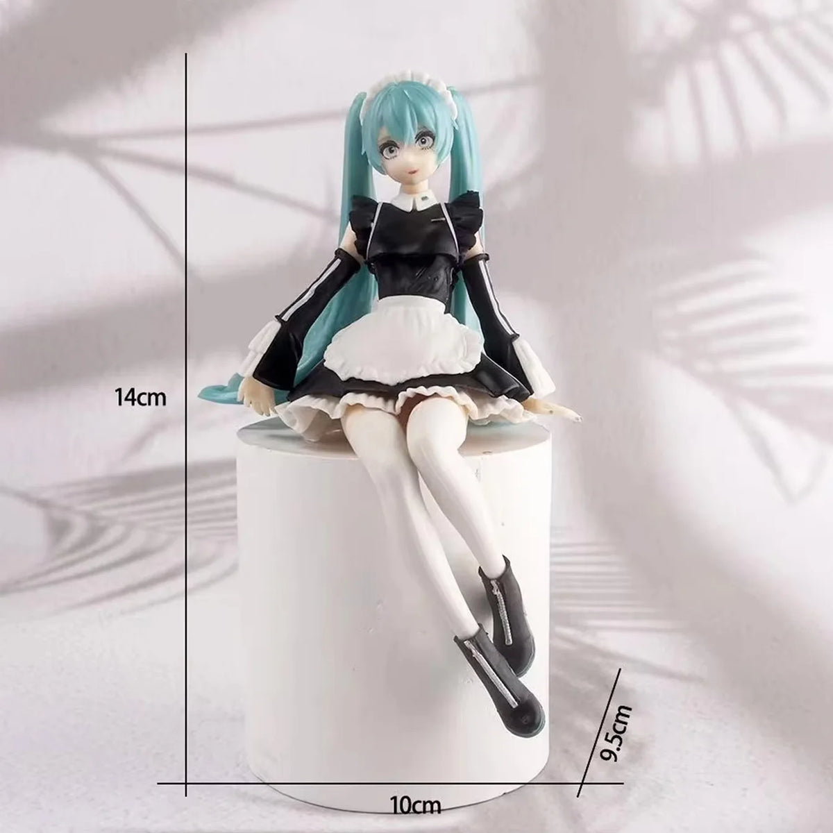Rem Ram Emilia Anime Character Figure Statue, Detailed Painted Desktop Collectible Ornament for Shelf Display & Gifting