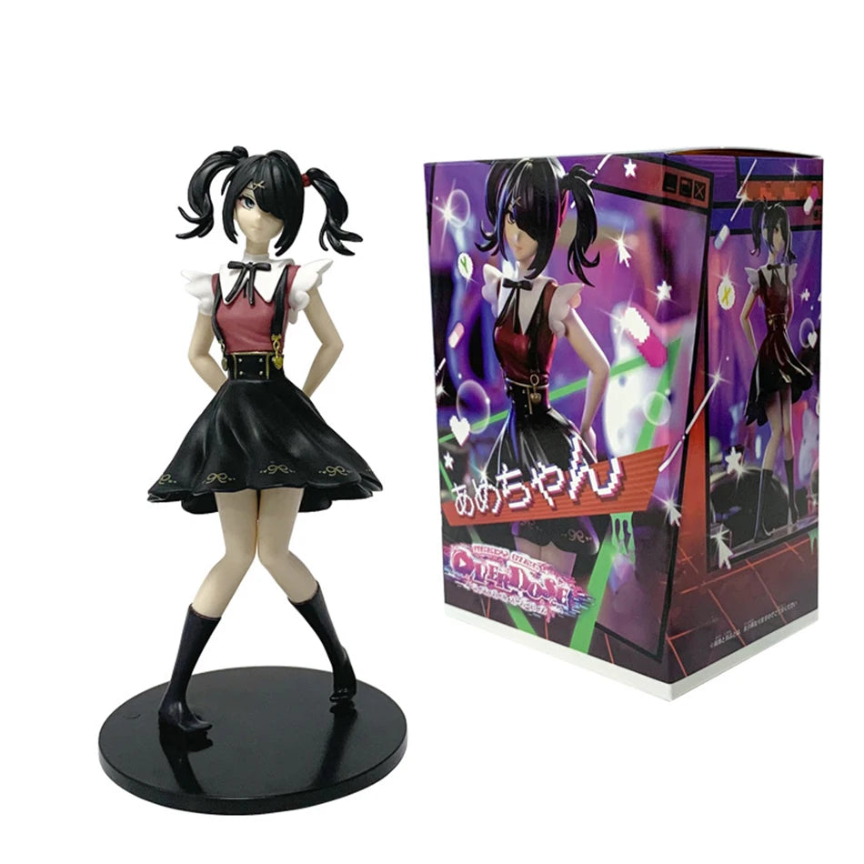 2027Needy Girl Overdose Anime Figure with Cat Action Figures Virtual Uploader PVC Collection Model Ornaments Toys Birthday Gifts