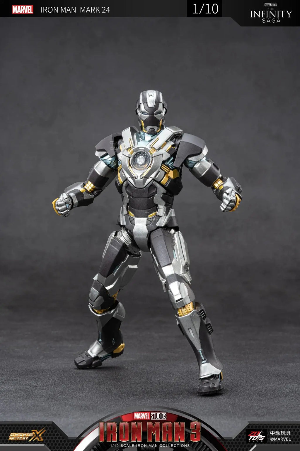 ZD Iron Man Figure Legends Iron Man Mk41 Mk47 Tank MK24 Iron Patriot 2.0 MK35 Red Snapper 1/10 Scale Iron Man Collections Gift
