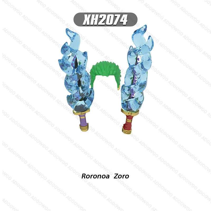 XH2030-XH2077 Japanese Anime Series Cartoon Building Block Figure Luffy Zoro Joba Mini Action Combination Desktop Accessory Toy