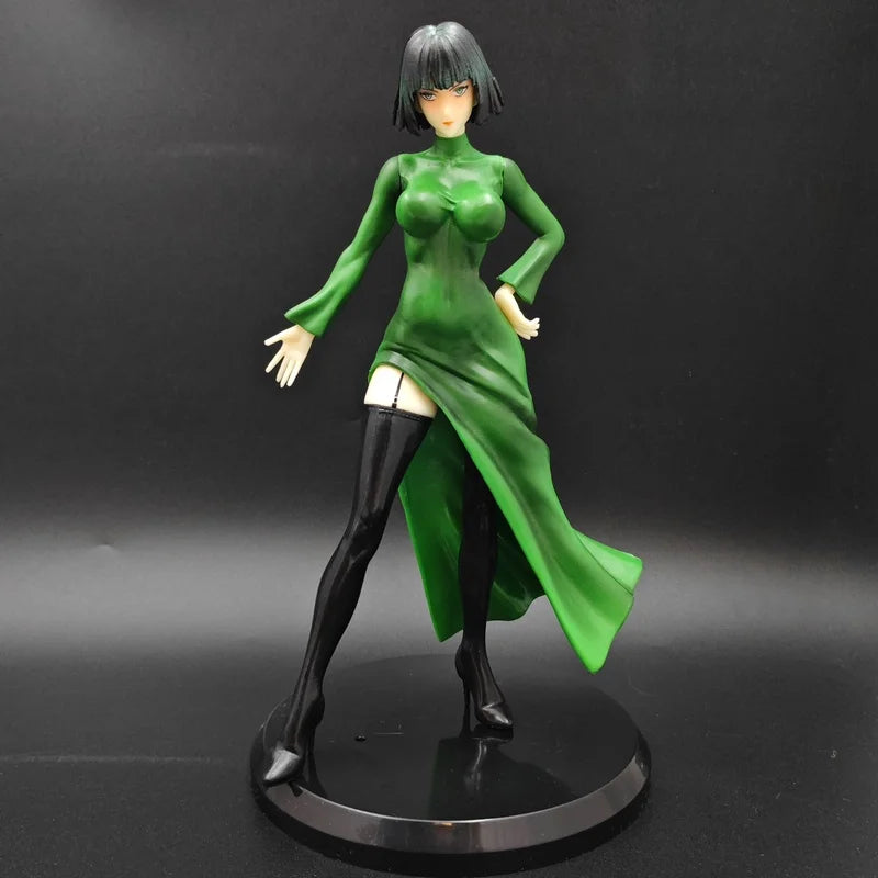 Hot 22cm One Punch Man Figure Fubuki Resin Model Painting Completed Version Anime Figure Plastic Model Toy Gift