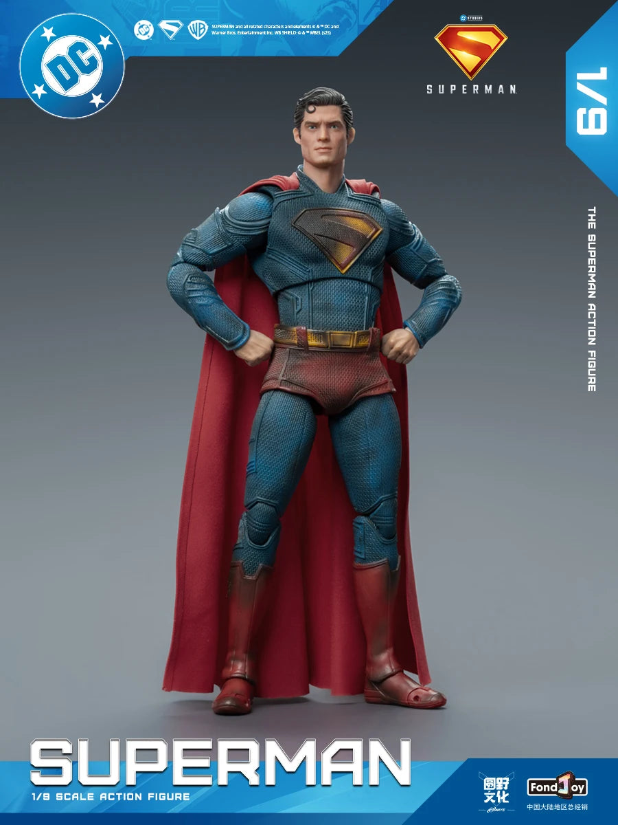 Original Fondjoy David Corenswet Superman Action Figure 1/9 New SupermanFigure PVC Joint Movable Collection Model Toys Gift