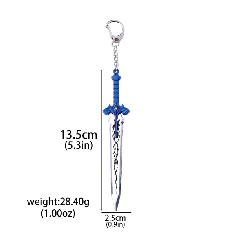 Mini Solo Leveling Kanata Sword Mizushino Shun Swords Anime Cosplay Key Chains Japanese Katana Samurai Sabre Creative Gifts