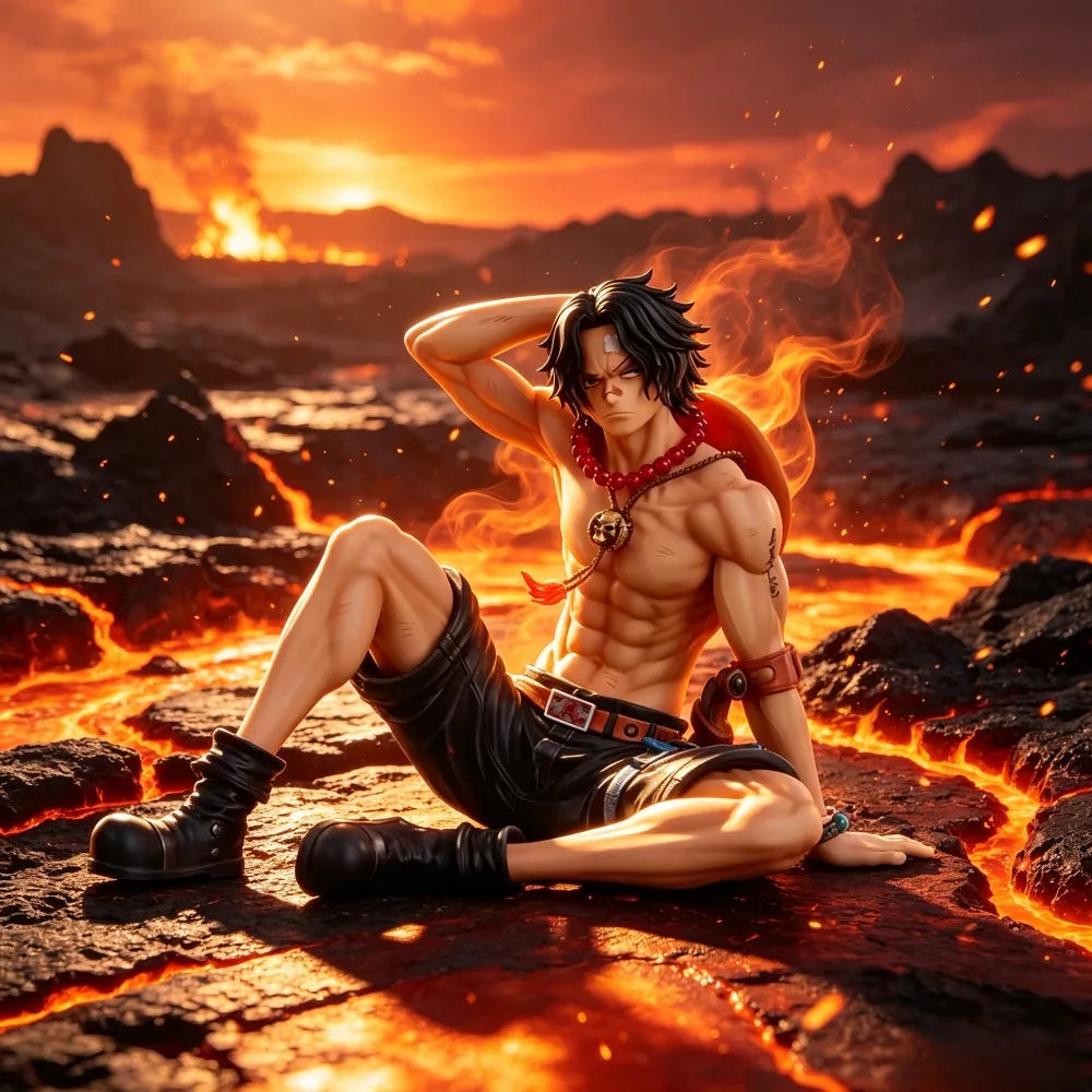 14cm ONE PIECE ACE Figure Collectible Decorations Anime Goods Toy Gift Christmas Present