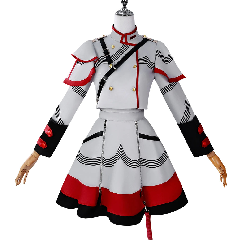 Wholesale Kasane Teto Cosplay Costume Anime Vtuber Cosplay Dress Halloween Party Women Performance Suit for  Kasane Teto Wig