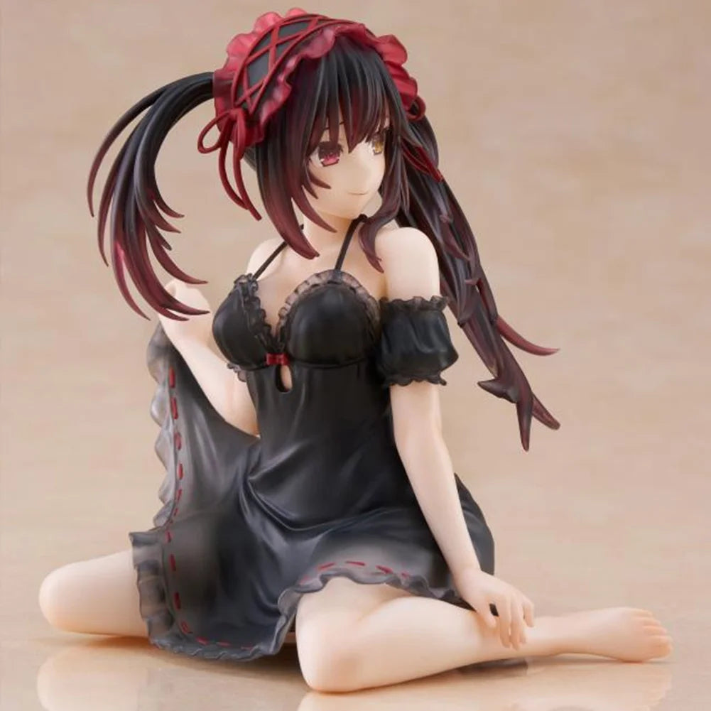 13cm Anime figure Tokisaki Kurumi  nightgown action figures Tokisaki Kurumi figurine Doll Model Toy Adult Collection Statue Gift
