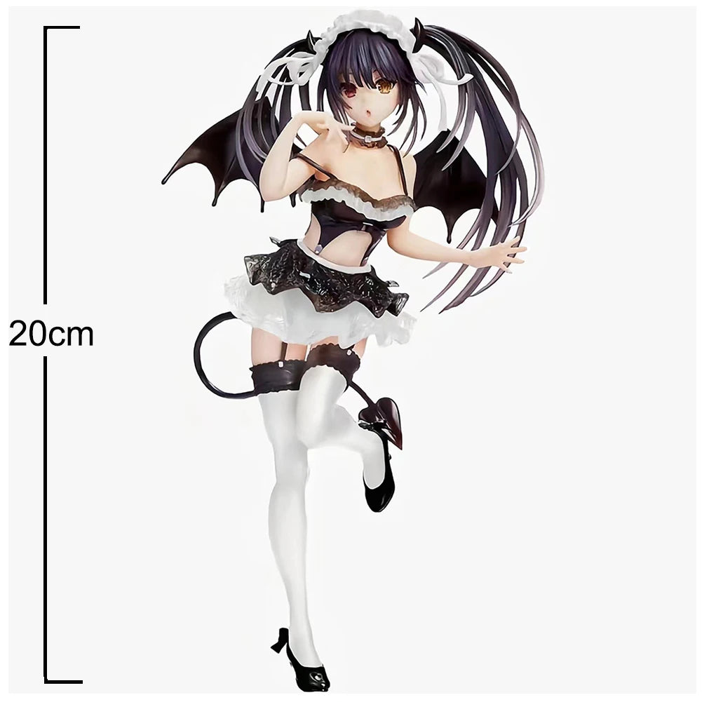 Anime Tokisaki Kurumi Figure Tokisaki Kurumi Action Figures PVC Model Cute Girl Toys Pink Devil Tokisaki Kurumi Figurine 20cm