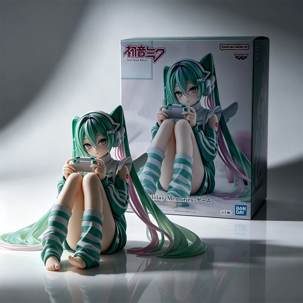 13CM Anime Hatsune Miku Action Figures Holiday Memories Game Ver Figure Anime Figurines Model Toy Gift Desktop Decoration