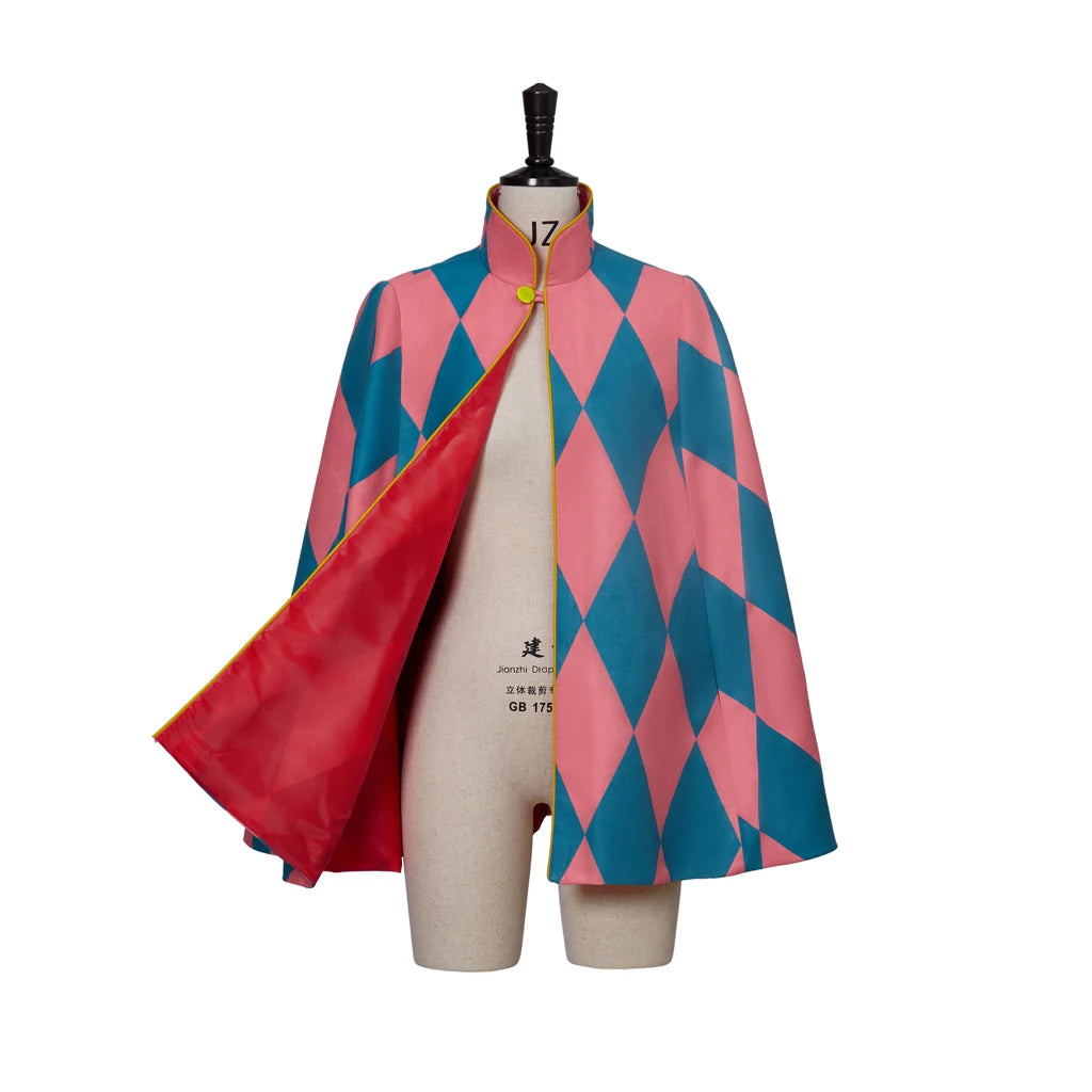 Howl Cosplay Costume Unisex Adult Women Men Cloak Cape Mantle Anime Halloween Carnival Costume Average Size