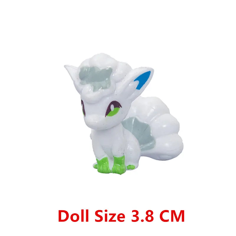 Pokemon Cartoons Anime Figure Pikachu Charmander Eevee Squirtle Cosplay Toys Model Figure Collection Dolls Birthday Gift