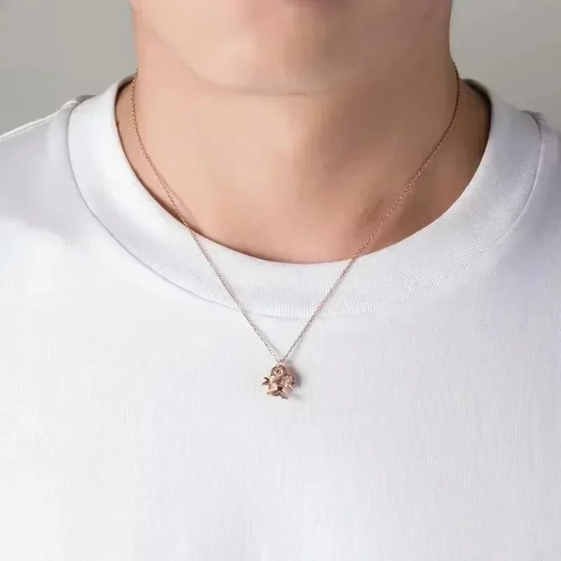 New Pokemon Espeon Snorlax Gengar Mewtwo Necklace Couple Accessories Anime Peripherals Fashion Cartoon Niche Light Luxury Gifts