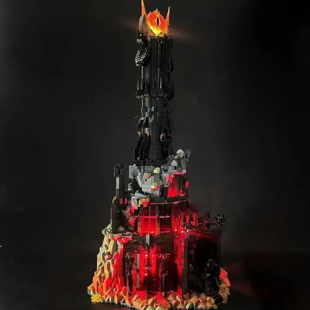 2026 New Home Decoration Creative Black Tower Model Toys 5471PCS Birthday and Christmas Gifts