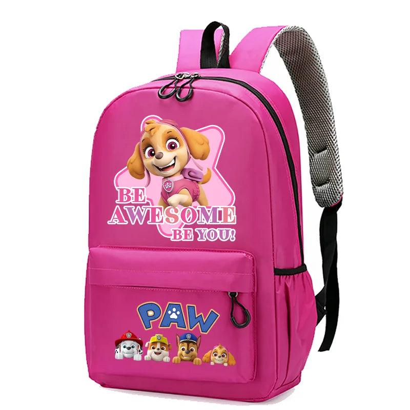 Paw Patrols Backpack Cute Anime Chase Skye Anime Student School Bag Travel Storage Bags Marshall Fashion Casual Knapsack Gift