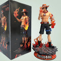 24.5cm New One Piece Ace Gk Fantasy Third Anniversary Super Huge Collect Figures Trendy Statue Anime Decoration Christmas Gift