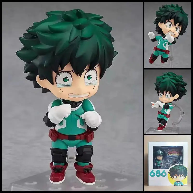 Q Version 686 Midoriya Izuku 705 Bakugou Katsuki 1112 Todoroki Shoto Figures My Hero Academia Model Doll Set Toy Regular Version
