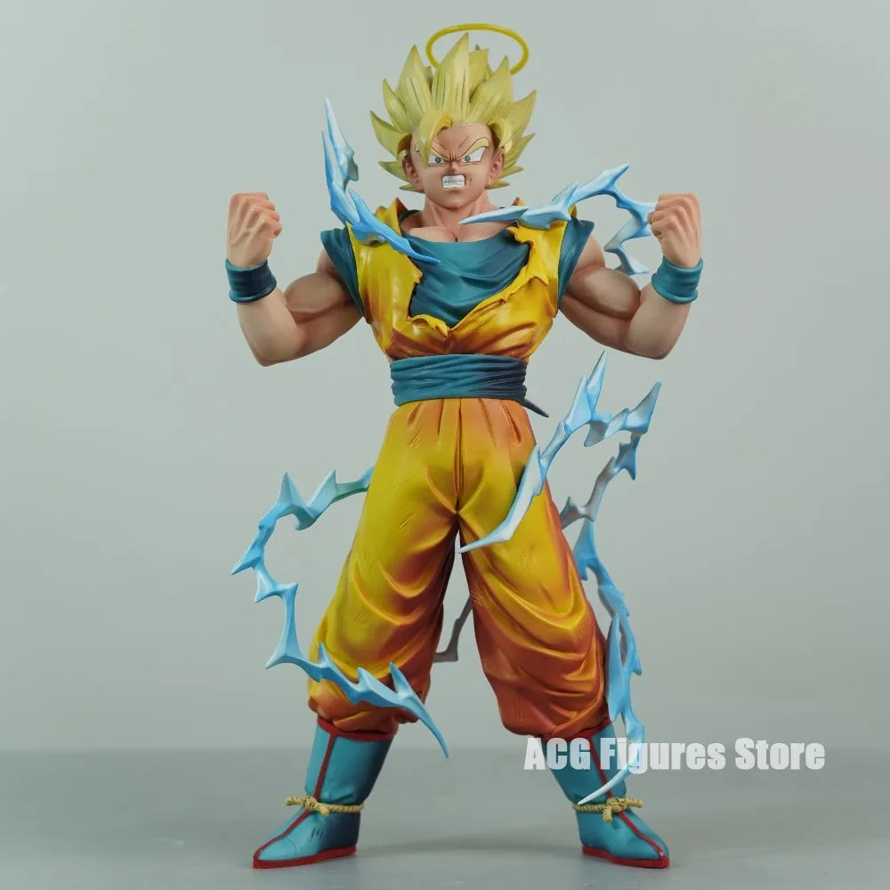 30cm/11.81in Anime Dragon Ball Figure Super Saiyan 2 Goku Action Figures Pvc Desktop Ornamen Collection Model Toys Gifts