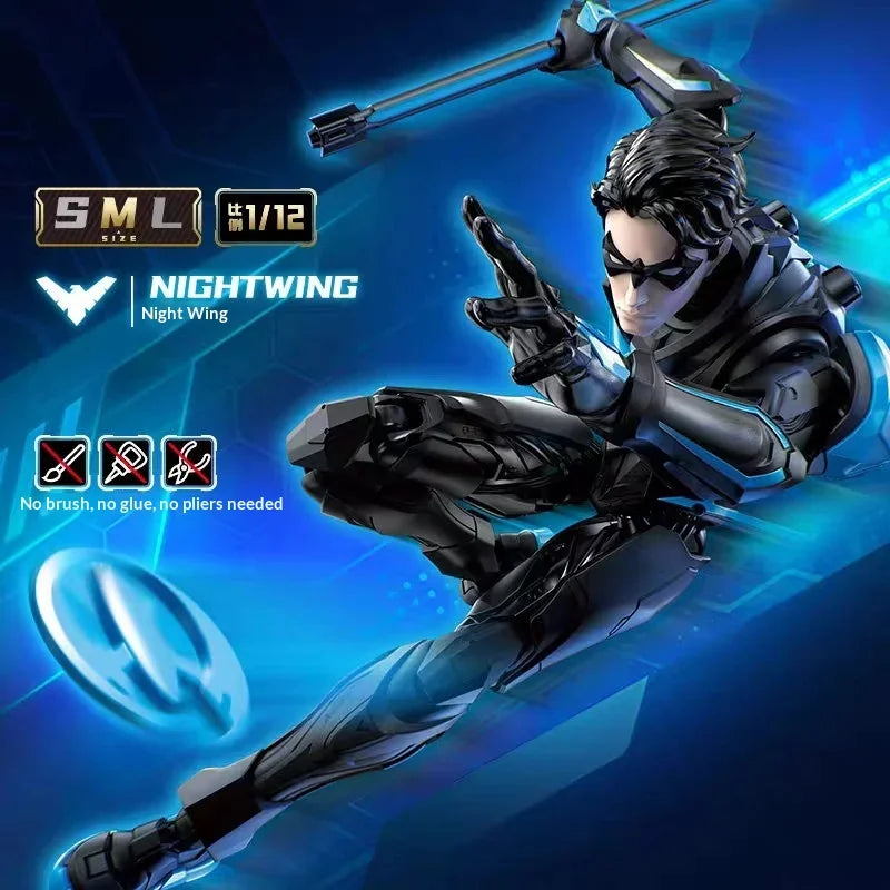 New Hot Blokees Dc Comics Nightwing Harley Quinn Figure Model Kit Buildable Toys Anime Collectible Figure Gift For Boys Girls
