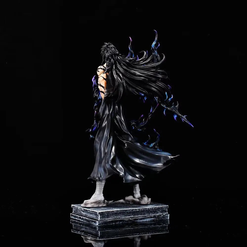 31-33cm Bleach Ichigo Figure Hollow White Horned & Mugetsu Form Pvc Anime Peripheral Desktop Decor Collectible Statue Fan Gift
