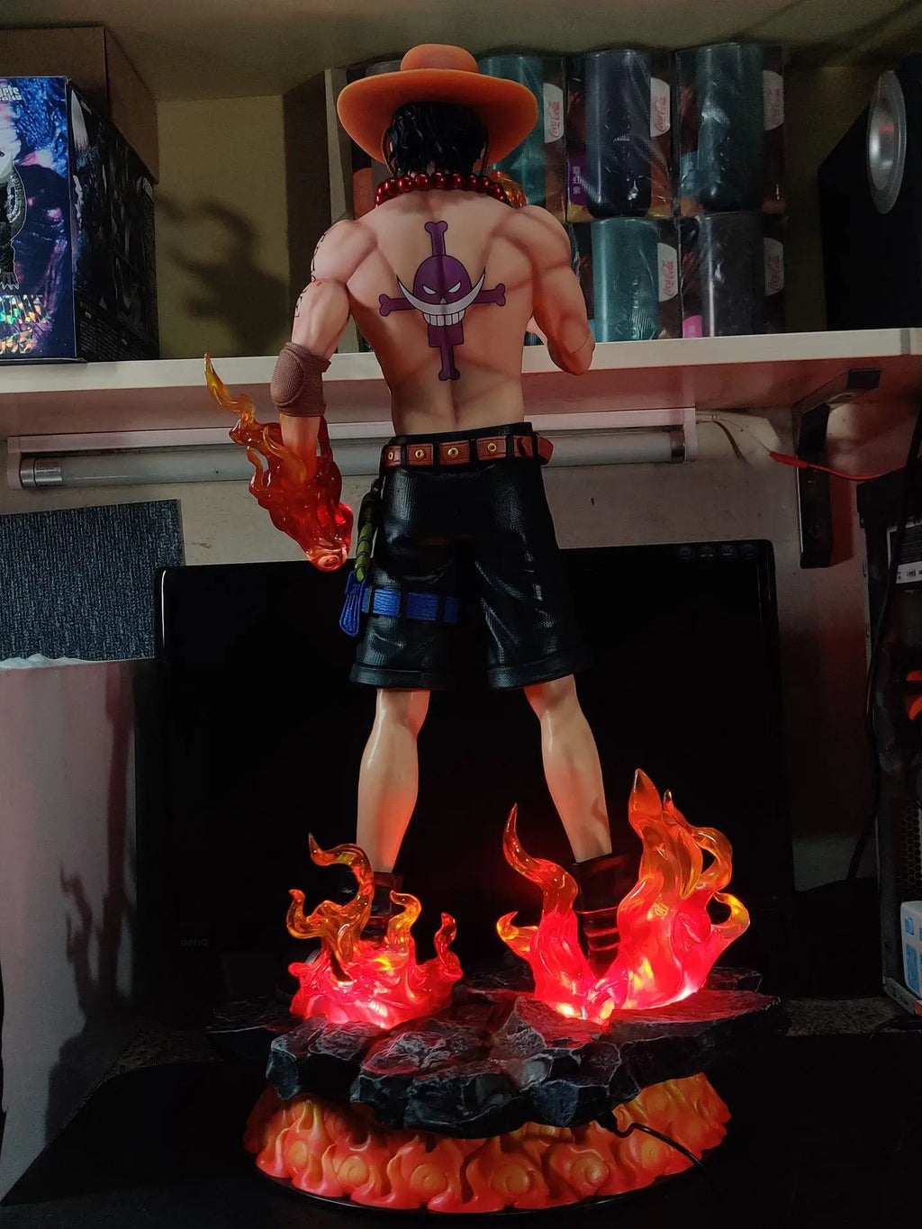 In Stock One Piece 73cm Roronoa Zoro&70cm Goose Step Luffy&70cm Dream Ace Super Large Figure Popular Anime Characters Fan Gift