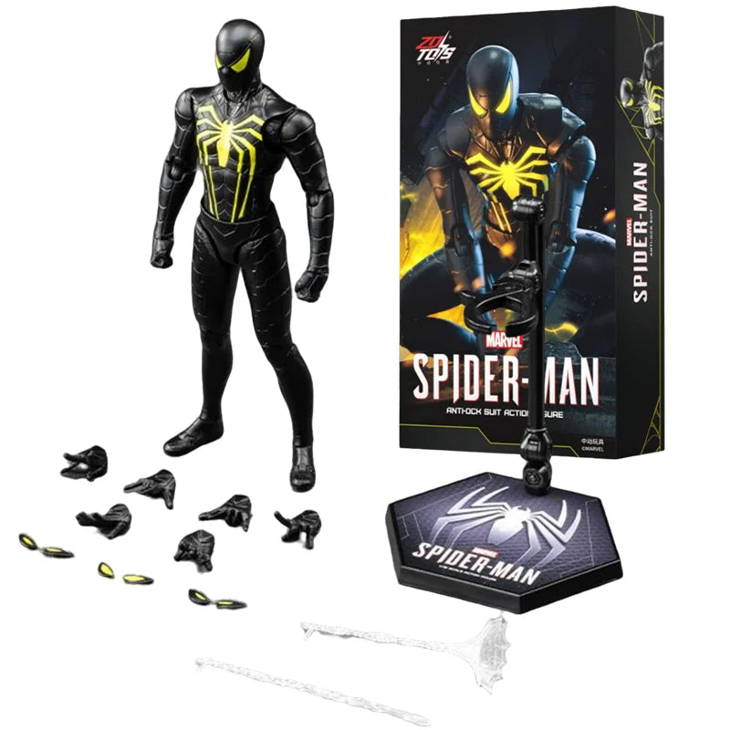ZD Toy Spider-Man Brand New Day Spider Man PS4 Peter Parker Gold Black Red Iron Spider Hobie Brown Action Figure Toys Model Gift