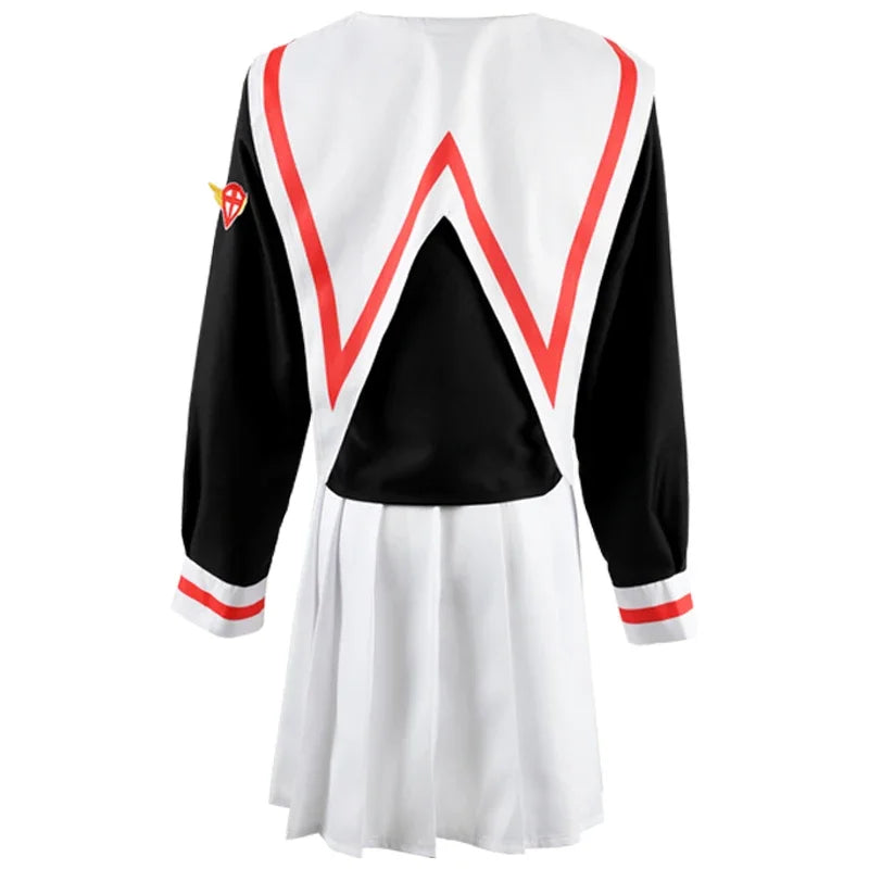Anime Cardcaptor Sakura Card Captor Kinomoto Sakura Li Syaoran Cosplay Costume School Uniform Man Woman Campus Sailor Suit