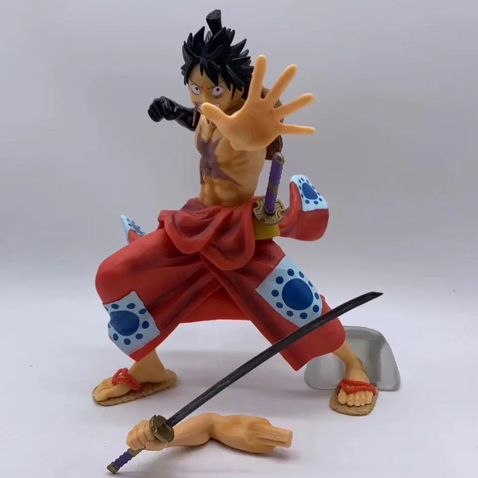 2025 New One Piece And The Land Of Kimono Luffy Figurines Model Figurines Accessories Birthday Gifts Creative Anime Toys