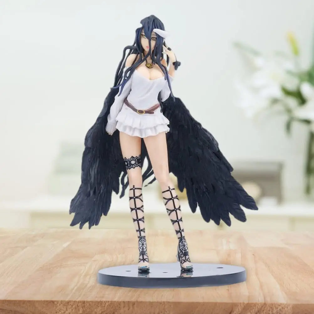 21.5cm Anime Figure Albedo Standing Action Figures Albedo Figurine PVC Model Toys Collection Statue Tabletop Ornament Gift