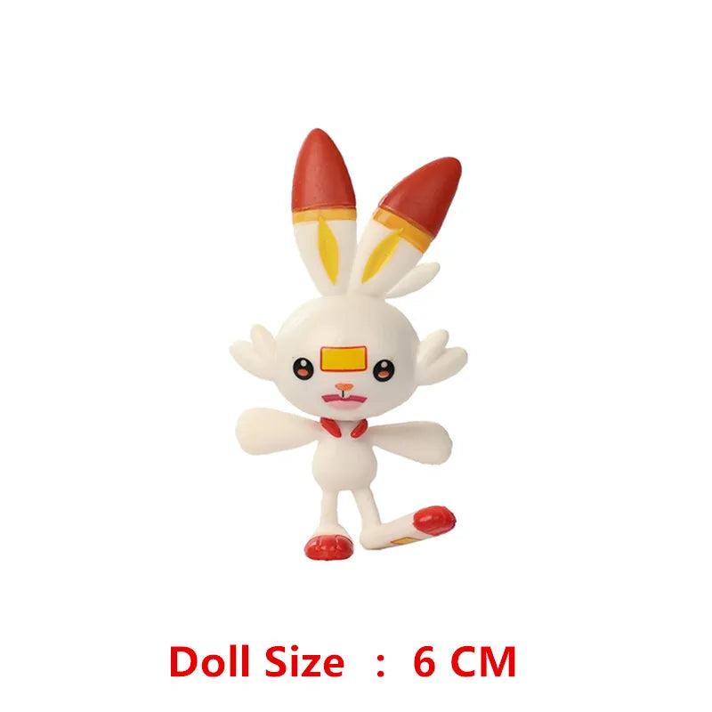 Pokemon Cartoons Anime Figure Pikachu Charmander Eevee Squirtle Cosplay Toys Model Figure Collection Dolls Birthday Gift
