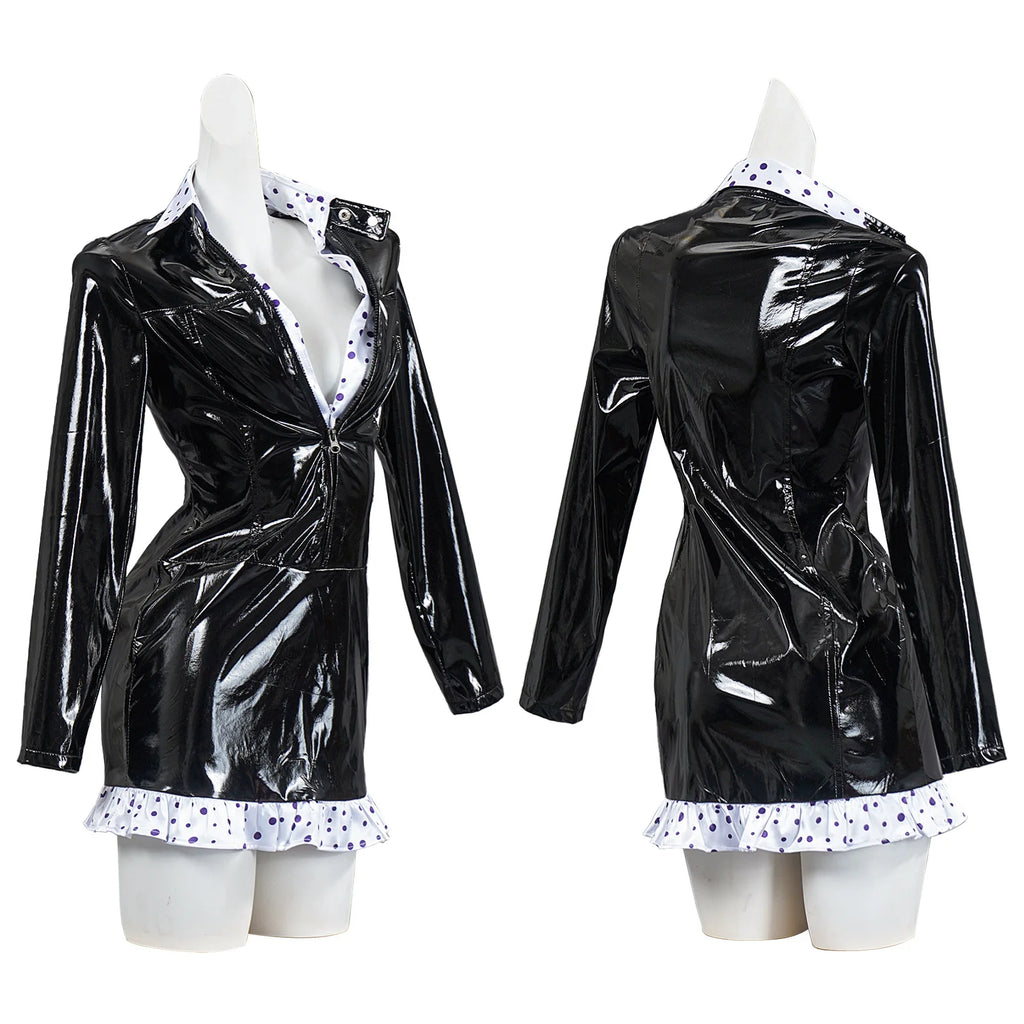 Nico Robin Cosplay Suit - 1st Gen Black Dress + Wig Set, Versatile Anime Character Costume for Party & Carnival