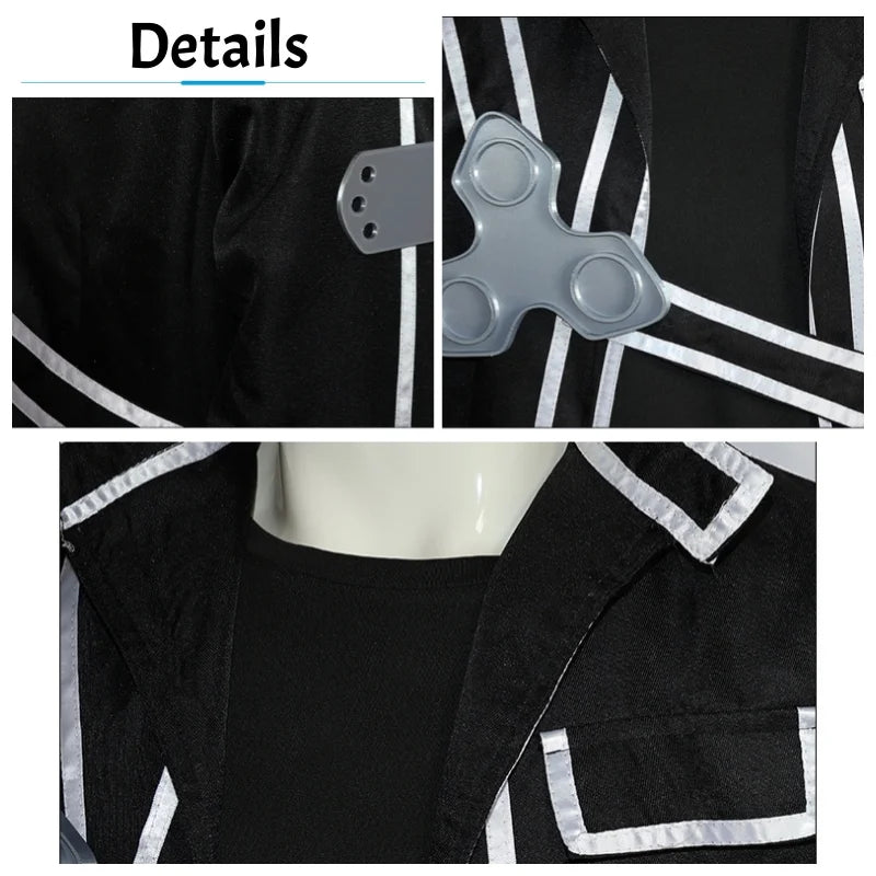 Anime Sword Cos Kirito Kazuto Kirigaya Cosplay Costume Art Online Jacket Shirt Pants Hallowen Party Outfit For Men