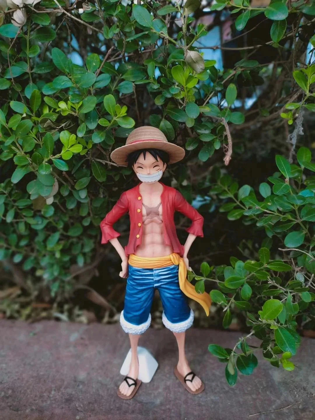New 28cm One Piece Anime Figure Confident Smiley Luffy Three Form Face Changing Doll Action Figurine Model Toys Birthday Gifts