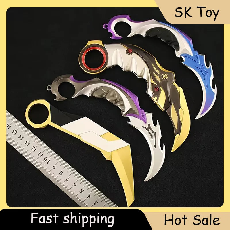 Valorant Melee Knife Toy Sword Figure Karambit Prime Reaver Series VCT Claw Knife Ion Tactical Knives Boys Gifts Game Gifts