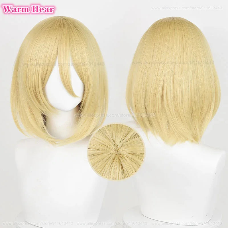 Anime Armin Arlert Annie Leonhart Hange Zoe Levi Ackerman Pieck Finger Sasha Braus Mikasa Ackerman Historia Reiss Cosplay Wigs