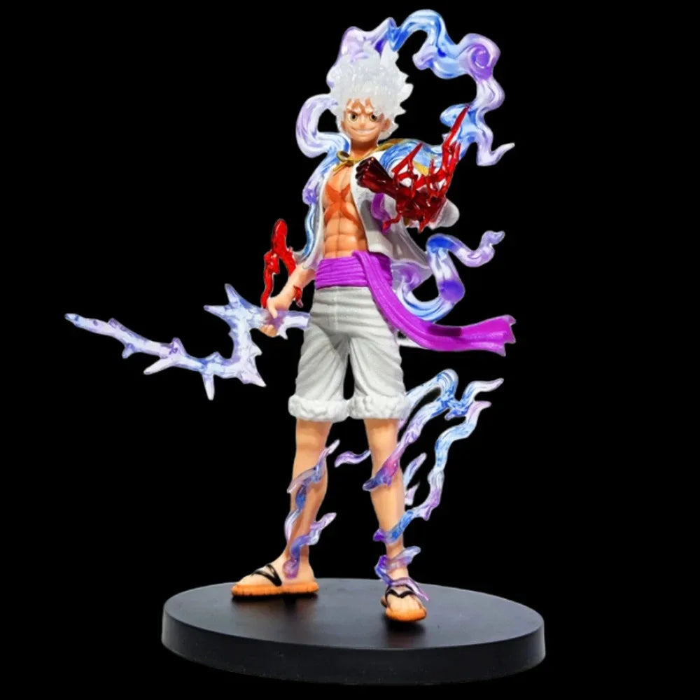 20cm/7.87in Anime One Piece Figure GEAR 5 Nika Sun God Luffy Action Figures Pvc Statue Collection Model Toys Gifts