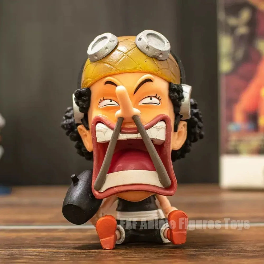 7-10cm Anime ONE PIECE Figure Franky/Brook/Jinbe/Chopper/SanjiRobin/Usopp/Nami/Zoro Action Figures Pvc Collection Model Toy Gift